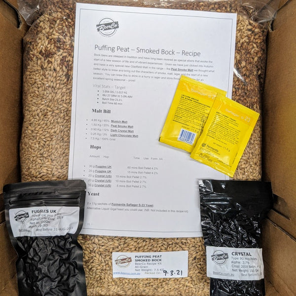 Puffing Peat | Smoked Bock | BeerCo All Grain Brewers Recipe Kit