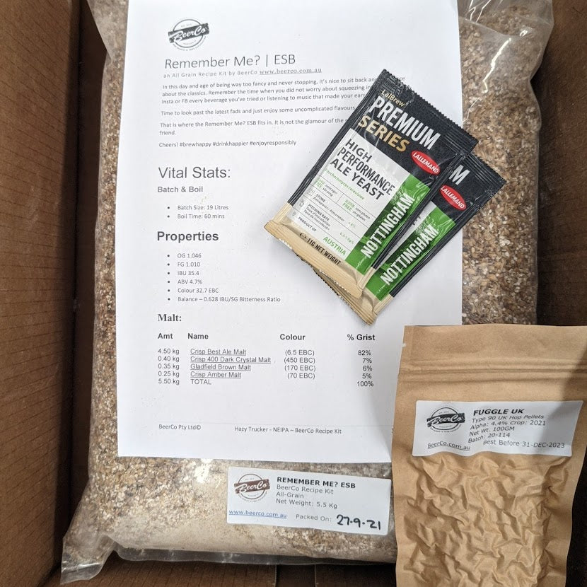 Remember Me | ESB | BeerCo All Grain Brewers Recipe Kit - 0