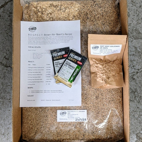 RESPECT | Brown Ale | BeerCo All Grain Brewers Recipe Kit