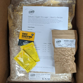 Sakura | Super Dry Lager | BeerCo All Grain Brewers Recipe Kit - 0