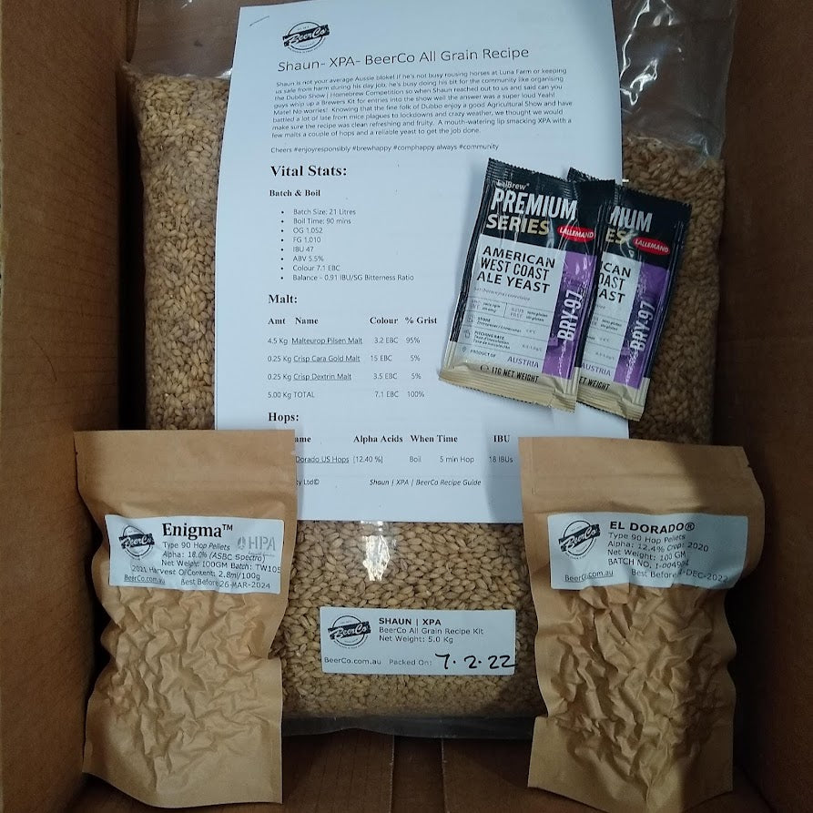 Shaun | XPA | BeerCo All Grain Brewers Recipe Kit