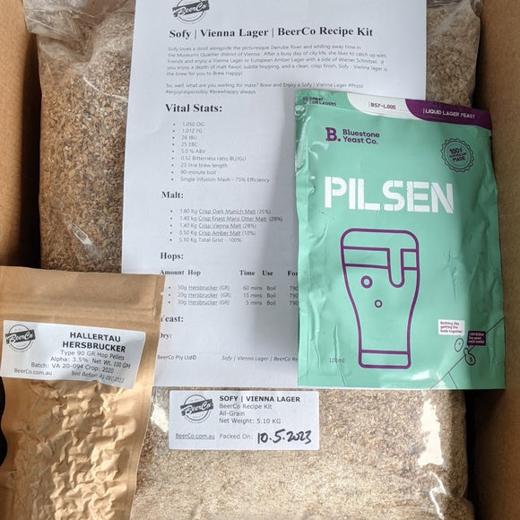 Sofy | Vienna Lager | BeerCo All Grain Brewers Recipe Kit