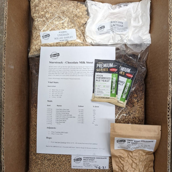 Starstruck | Chocolate Milk Stout | BeerCo All Grain Brewers Recipe Kit