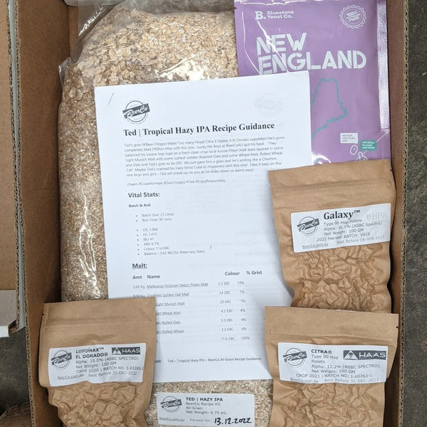 Ted | Troppo Hazy IPA | BeerCo All Grain Brewers Recipe Kit