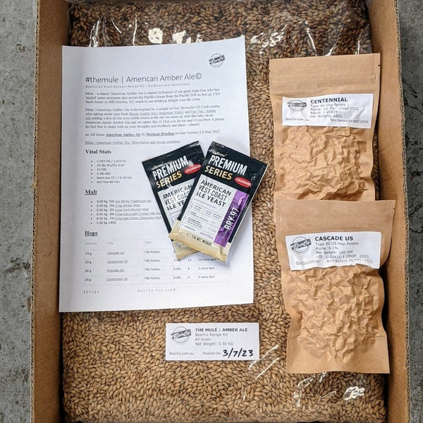 The Mule | American Amber Ale | BeerCo All Grain Brewers Recipe Kit