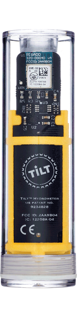 Buy yellow Tilt™ Hydrometer and Thermometer