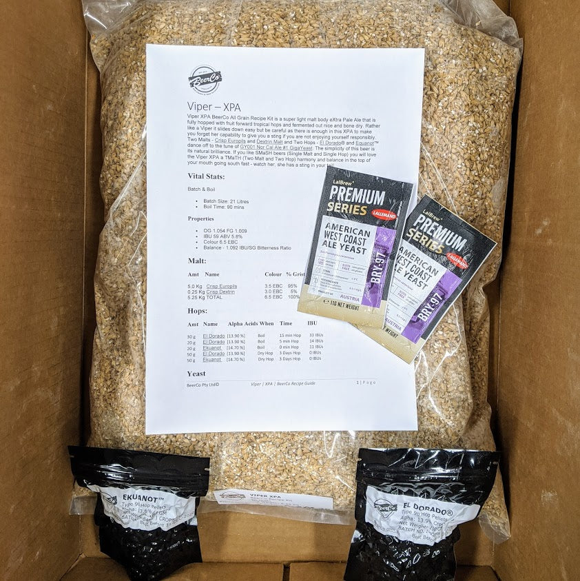 Viper | XPA | BeerCo All Grain Brewers Recipe Kit - 0