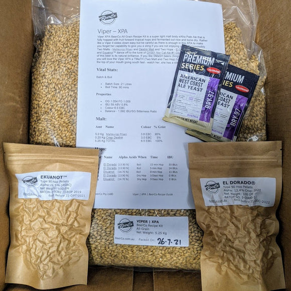 Viper | XPA | BeerCo All Grain Brewers Recipe Kit
