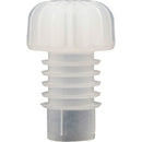 Champagne Stoppers - Finned - White Plastic - 100-2