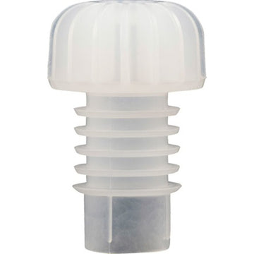 Champagne Stoppers | Finned | White Plastic | 100 Pack