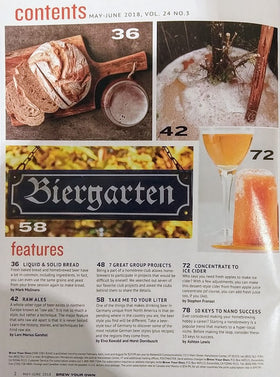 BYO May June 2018 Vol 24 No 3 Contents Page