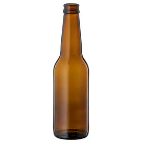 330ml Amber Glass Long Neck Beer Bottle With 26mm Crown Seal Neck (Pallet 2250)