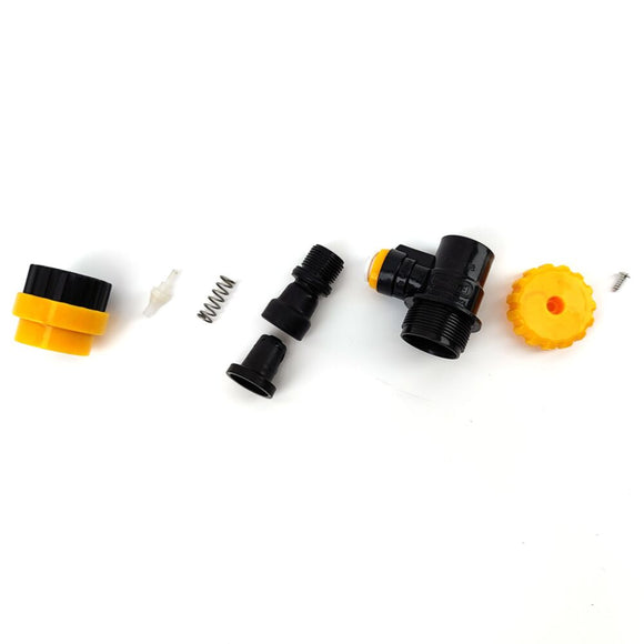duotight | 8mm x Flow Control Ball Lock Disconnect (Liquid Black + Yellow) (POK)