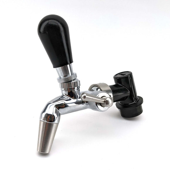 Ball Lock Disconnect (Black/Liquid) - with Integrated Tap Shank and Collar