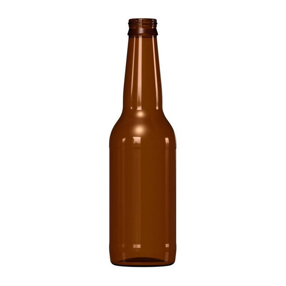 330ml Amber Glass Long Neck Beer Bottle With 26mm Twist Crown Seal Neck (Pallet 2250)
