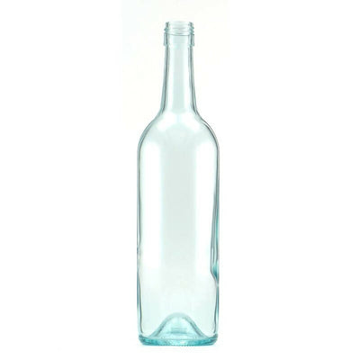 750ml Arctic Blue Glass Punted Claret Bottle With 30mm x 60mm BVS Neck (Pallet 1144 Bottles)