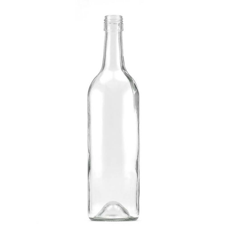 750ml Flint Glass Premium Claret Bottle With 30mm x 60mm BVS Neck (Bulk Pallet 1144 Bottles)